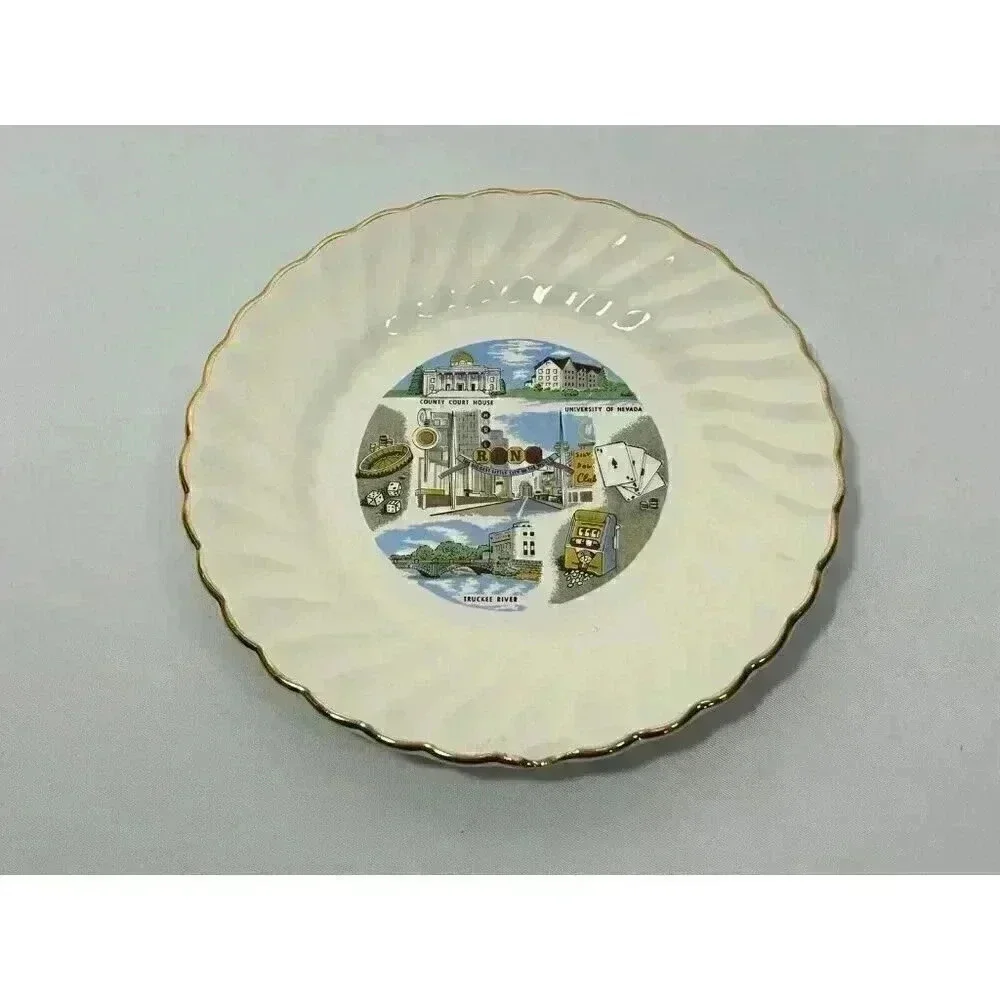 VTG Reno Nevada Souvenir Plate 6.5